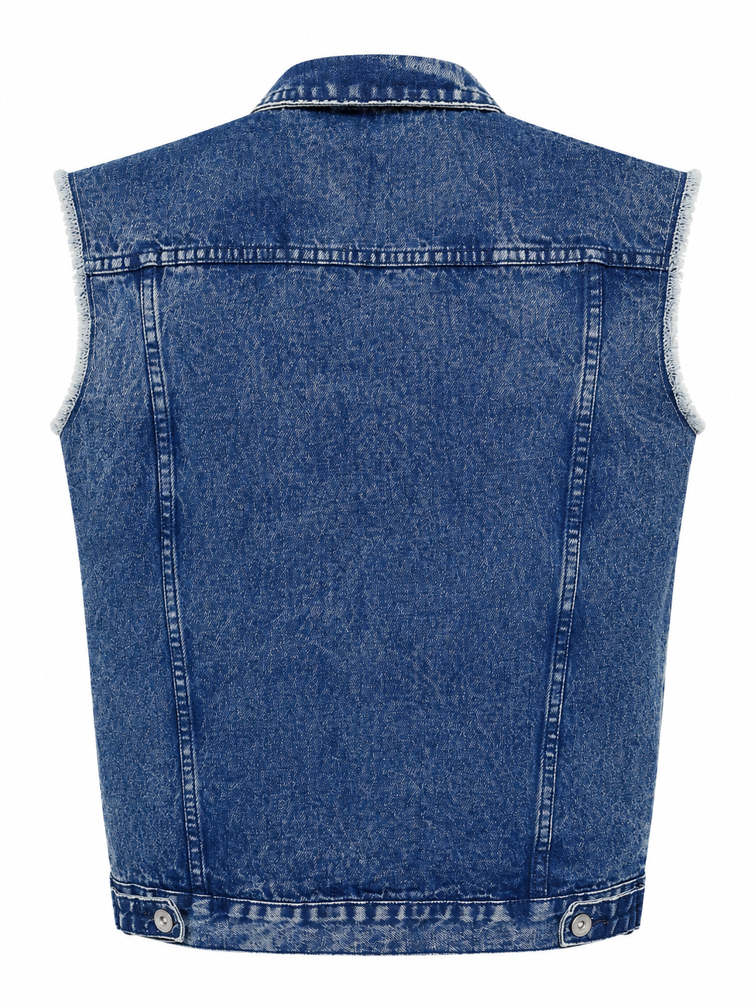 Vintage Distressed Denim Vest