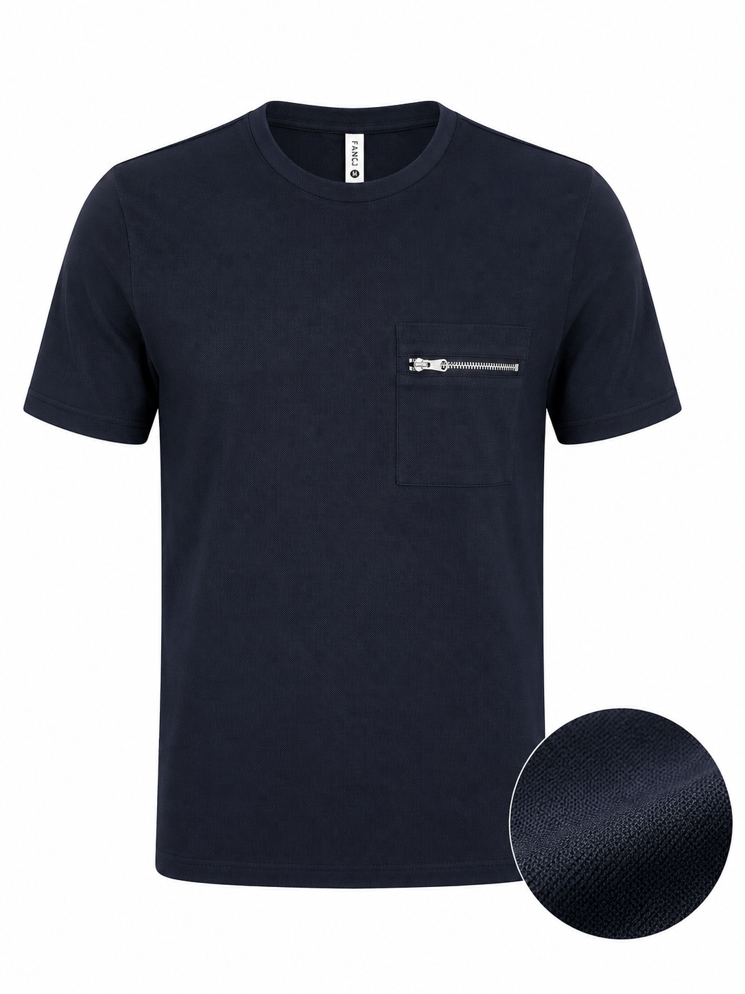 Men's Zip Pocket Crew Neck T-Shirt