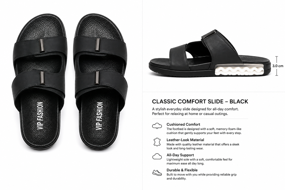 StrideFlex Comfort Double Strap Slide