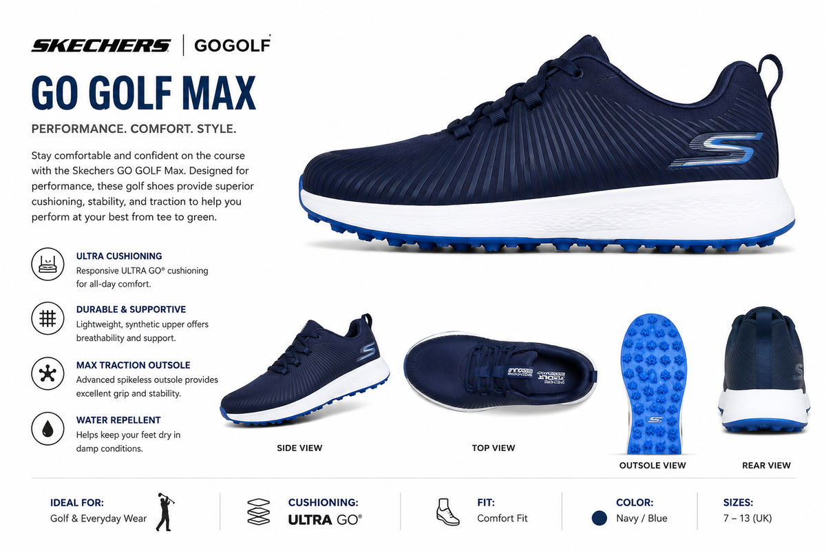 Sketchers GoGolf Max-bolt
