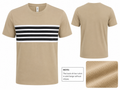 Men's Casual Striped Crew Neck T-Shirt